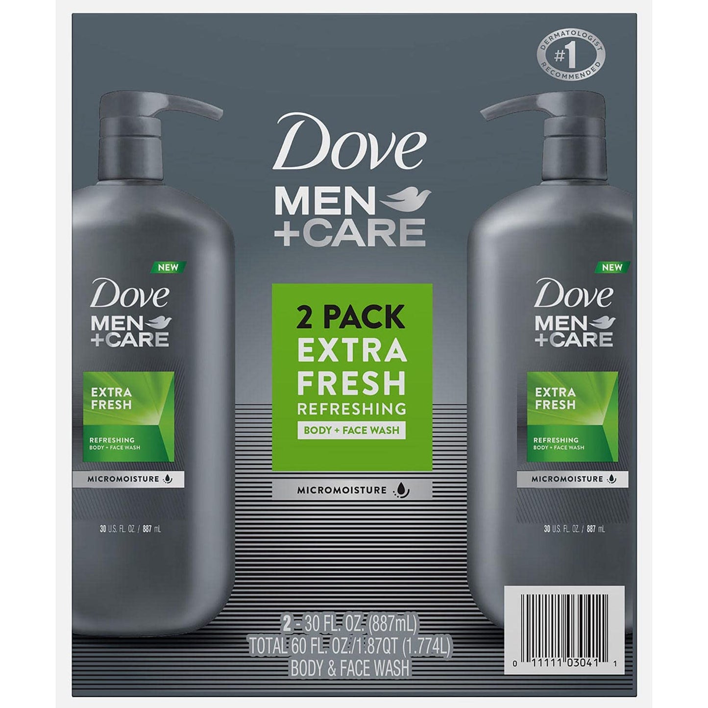 Dove Men+Care Body and Face Wash Extra Fresh, 30 Fluid Ounce (Pack of 2) Beauty & Personal Care Dove
