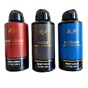 Bath & Body Works The Men's Shop Body Spray - Pack of 3 (Bourbon, Noir, Ocean) Beauty & Personal Care Bath & Body Works