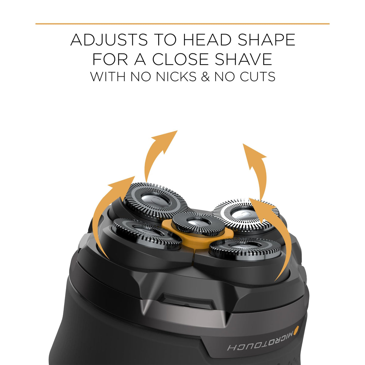 Microtouch Titanium Electric Head Shaver - Rechargeable Head and Face Shaver for Men, Cordless Razor Beauty & Personal Care Micro Touch