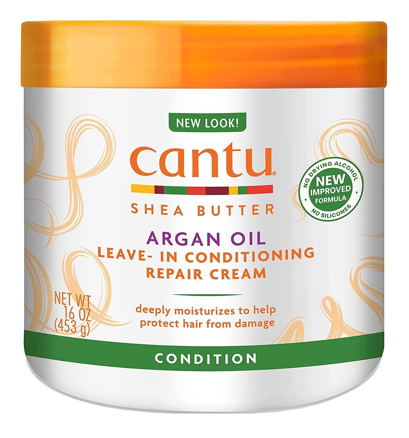 Cantu Argan Oil Leave in Conditioning Repair Cream, 16, 96 oz (Pack of 6) Beauty & Personal Care Cantu