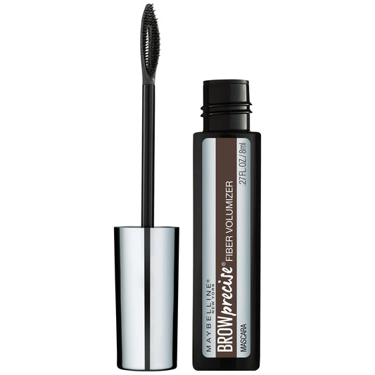 Maybelline Brow Precise Fiber Volumizer Eyebrow Mascara, Medium Brown, 0.27 fl. oz.