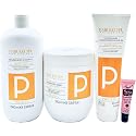 Maxy Look Protein Nourishing Shampoo 1000ml, Mask 1000ml & Leave in Conditioner 300ml for Damaged, Frizzy & Chemically Treated Hair - Free Starry Lip Beauty & Personal Care Maxy Look