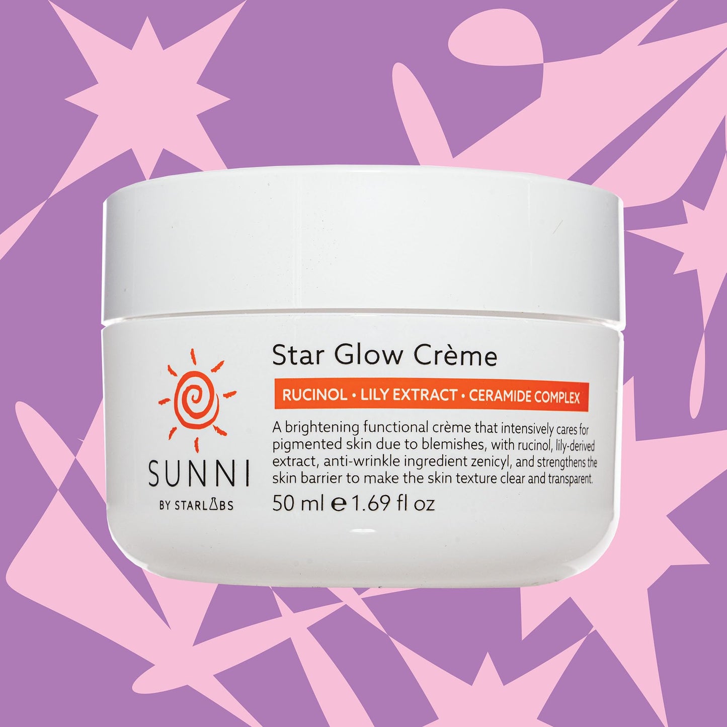 Hansi Naturals SUNNI Star Glow Creme, Brightening Face Cream with Rucinol and Lily Extract, 1.69 fl oz Beauty & Personal Care StarLabs