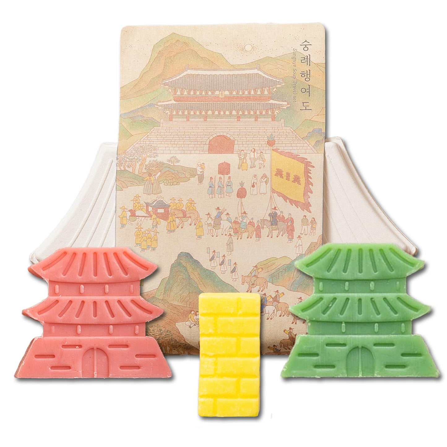 DIGITMON Korean Organic Herbal Handcraft Traditional Soap Travel Set Collection, Soap Bars with Heartleaf, Cica - Best for Souvenir and Gift Beauty & Personal Care DIGITMON