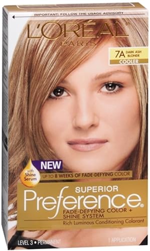L'Oreal Superior Preference - 7A Dark Ash Blonde (Cooler) 1 Each (Pack of 10) Beauty & Personal Care L'Oreal Paris