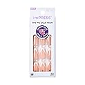 imPRESS KISS Press-On Manicure, Nail Kit, PureFit Technology, Medium Length Press-On Nails, 'So French', Includes Prep Pad, Mini Nail File, Cuticle Beauty & Personal Care imPRESS