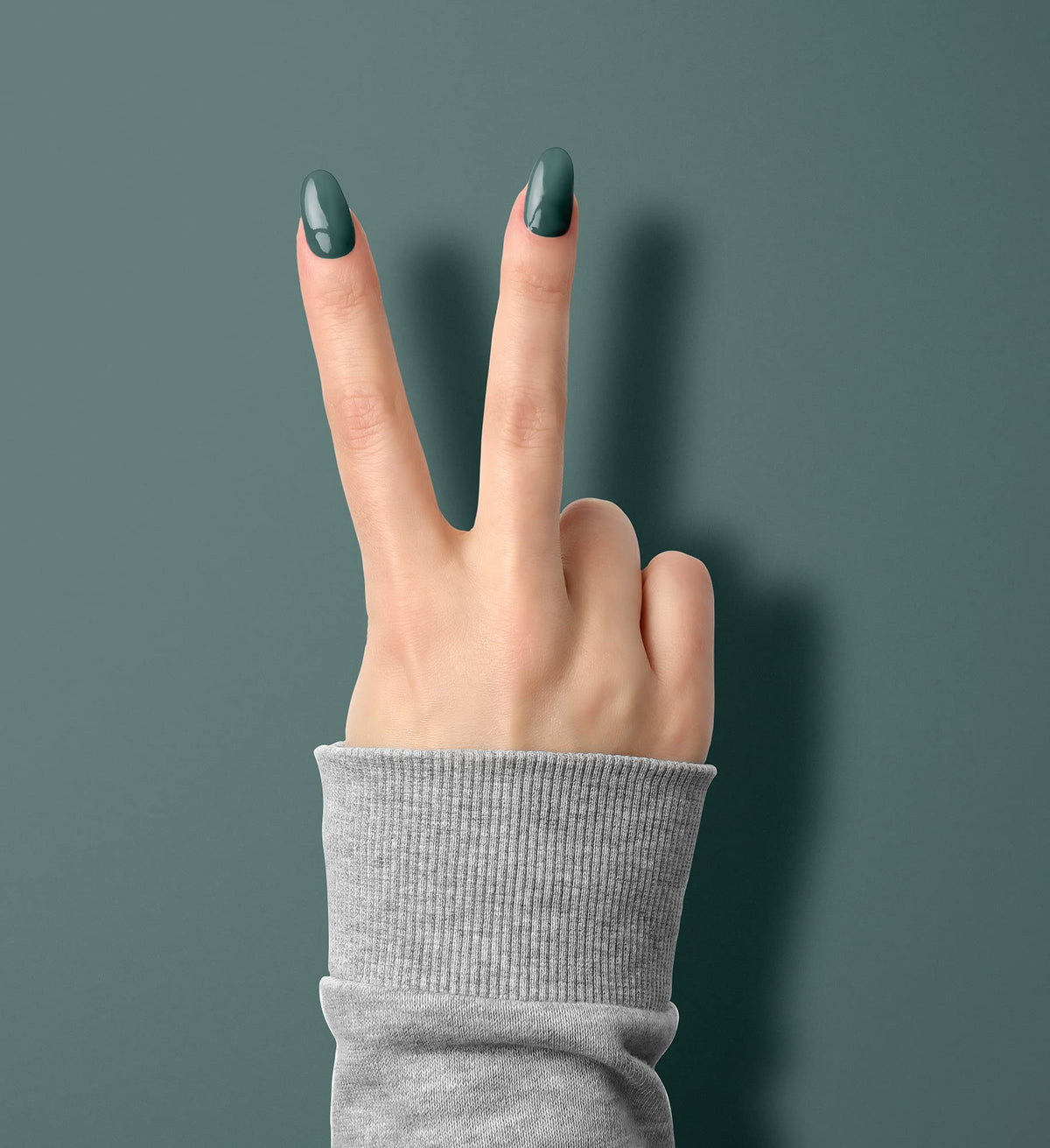 LeChat - Perfect Match Gel Polish - Down To Earth - Shadow Gray-Green with Cream Finish - (0.5 Ounce) - Easy Application - Soak Off Formula