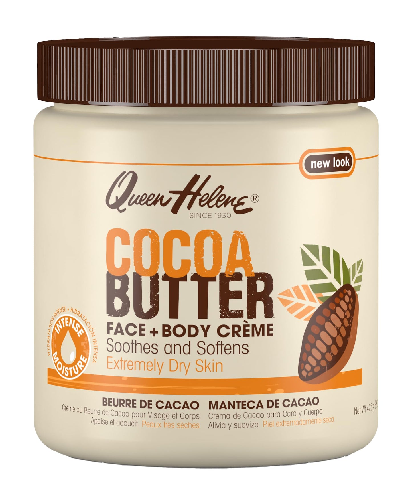 Queen Helene Cocoa Butter Face & Body Cream - Extra Rich Moisturizing Formula for Dry Skin | Softens, Smooths & Restores Radiance | 4.8 oz Jar Beauty & Personal Care Queen Helene
