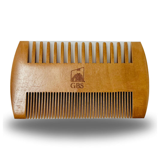 G.B.S Beard Natural Wooden Comb-Superior, Durable Quality, Tangles Eliminator, Anti-Static Anti Breaking, Beard straightener Comb- Provides Beard Beauty and Personal Care G.B.S