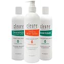 Cleure Fragrance Free Shampoo and Conditioner Set with Body Wash - Hypoallergenic 3 Piece Sulfate Free Hair & Body Care for Sensitive Skin (12 oz Beauty & Personal Care Cleure