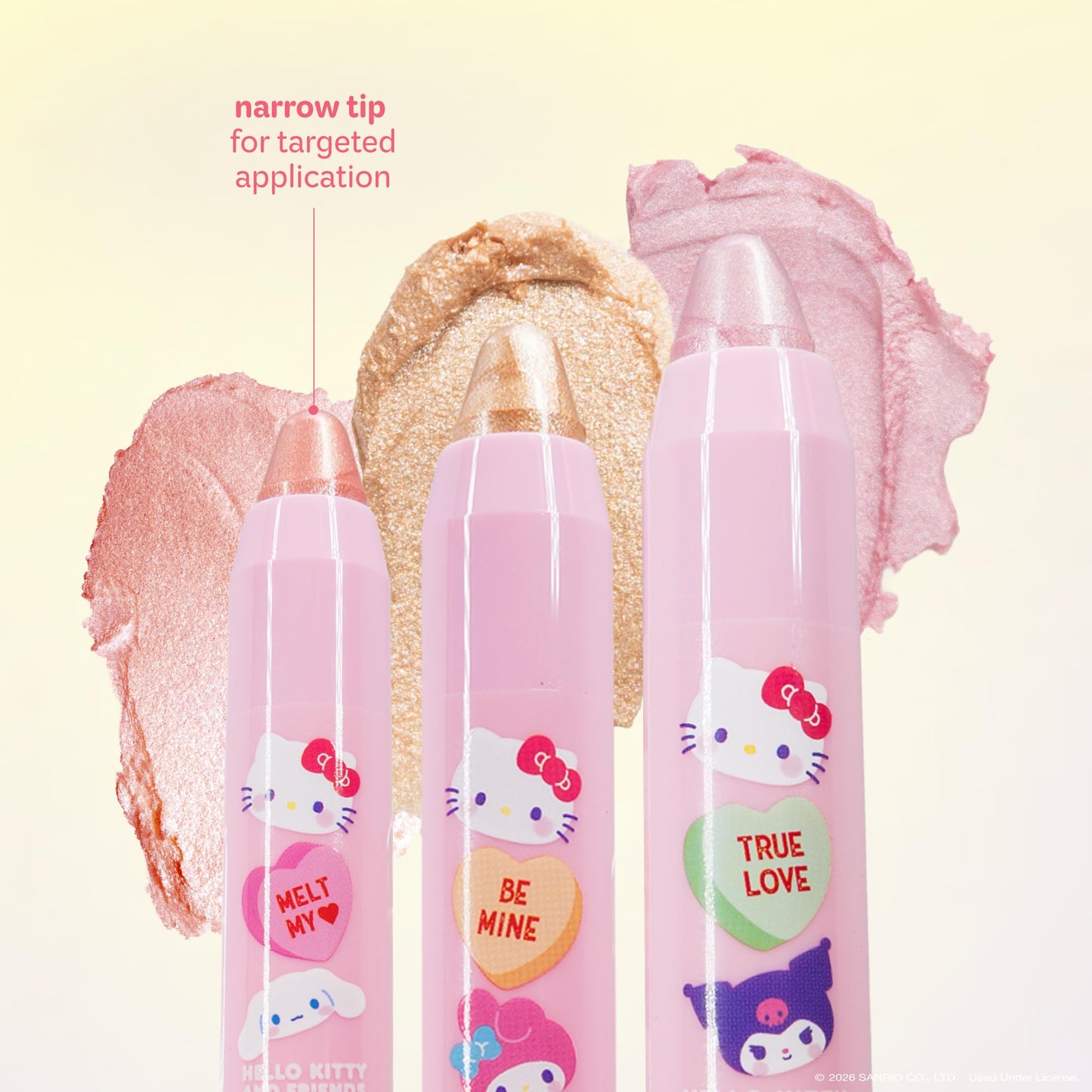 The Crème Shop x Hello Kitty & Friends x Sweethearts Stick Highlighter, Makeup for Glass Skin, Gift Idea for Teens (Be Mine) Beauty & Personal Care The Crème Shop