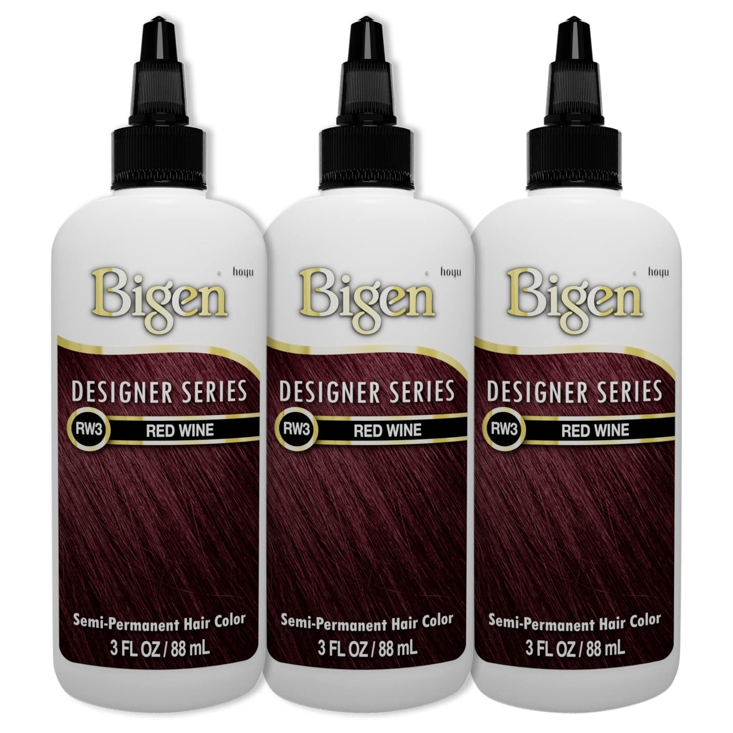 Bigen RW3 Red Wine Designer Series Semi-Permanent Hair Color (pack of 3) Beauty & Personal Care Bigen