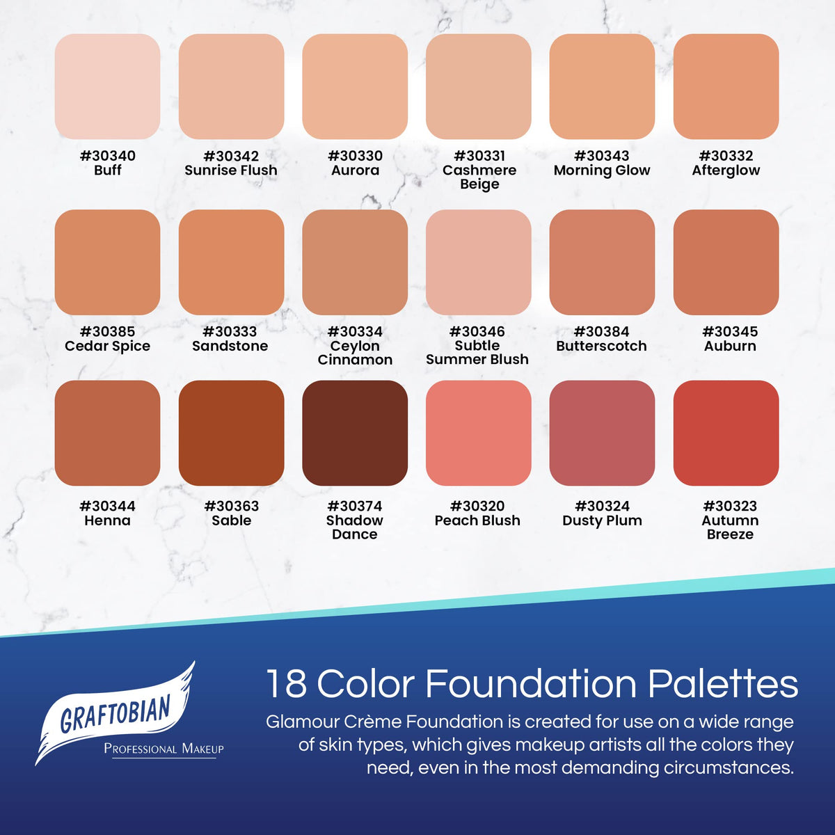 Graftobian HD High-Definition Super Palette - Foundation Palette, Professional Face Cream Palette, Contour & Coverage Face Makeup, Artist Kit Beauty & Personal Care Graftobian