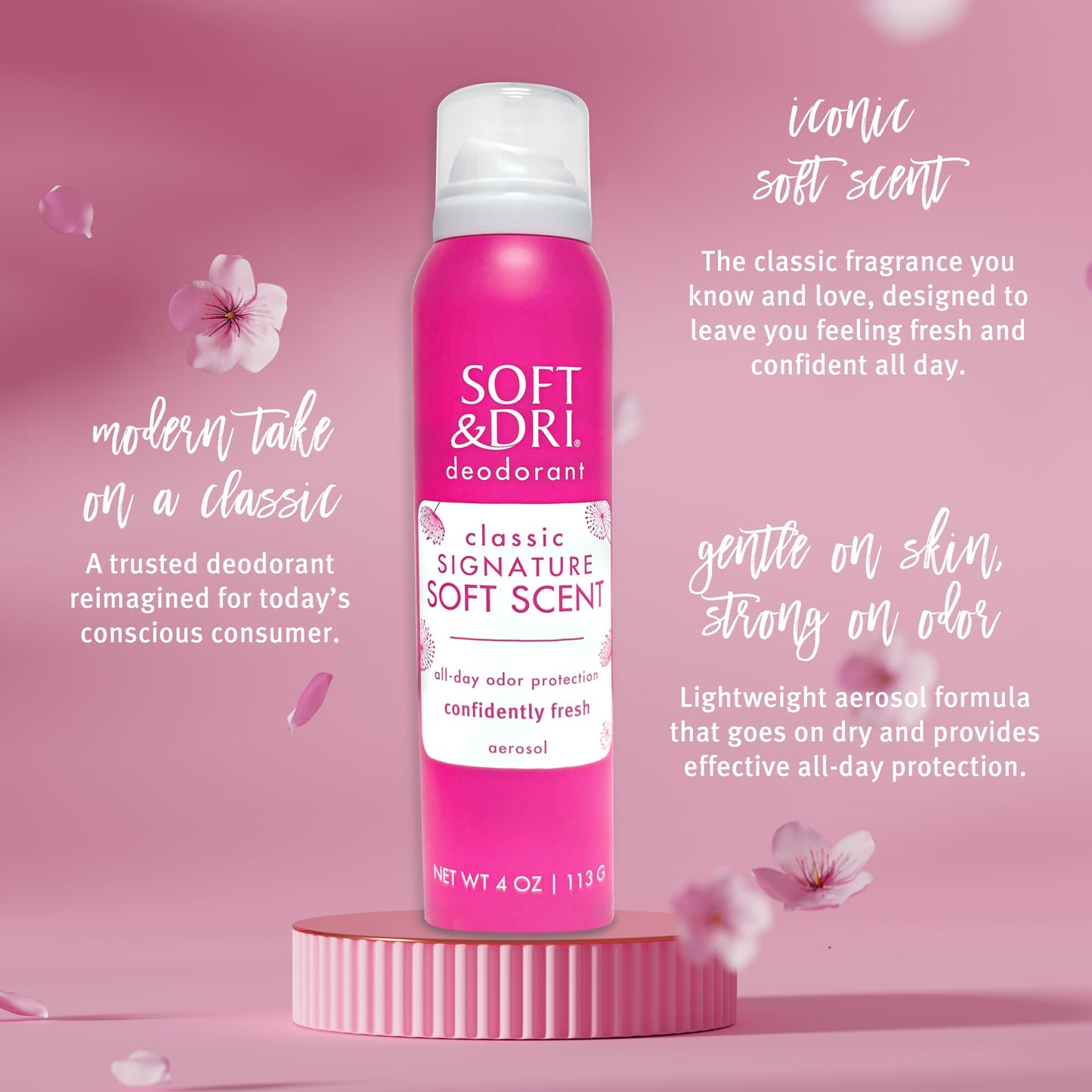 Soft & Dri Classic Signature Soft Scent Aerosol Deodorant, 4 oz Beauty and Personal Care Soft & Dri