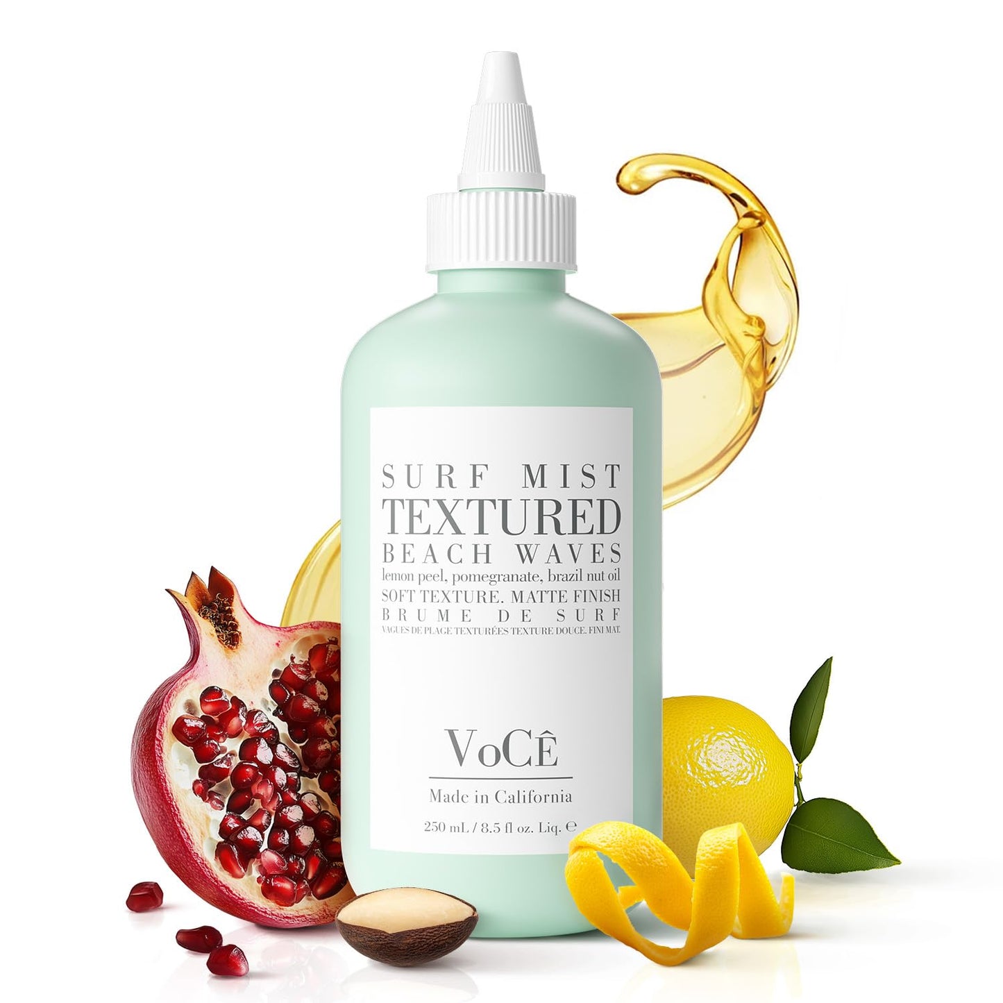 VoCÊ Haircare Natural Surf Mist Texture Spray | Effortless Waves, Light Hold, Vegan, Cruelty-Free & Non-Toxic Haircare with Brazil Nut Oil, Lemon Peel Beauty & Personal Care VOCE HAIRCARE