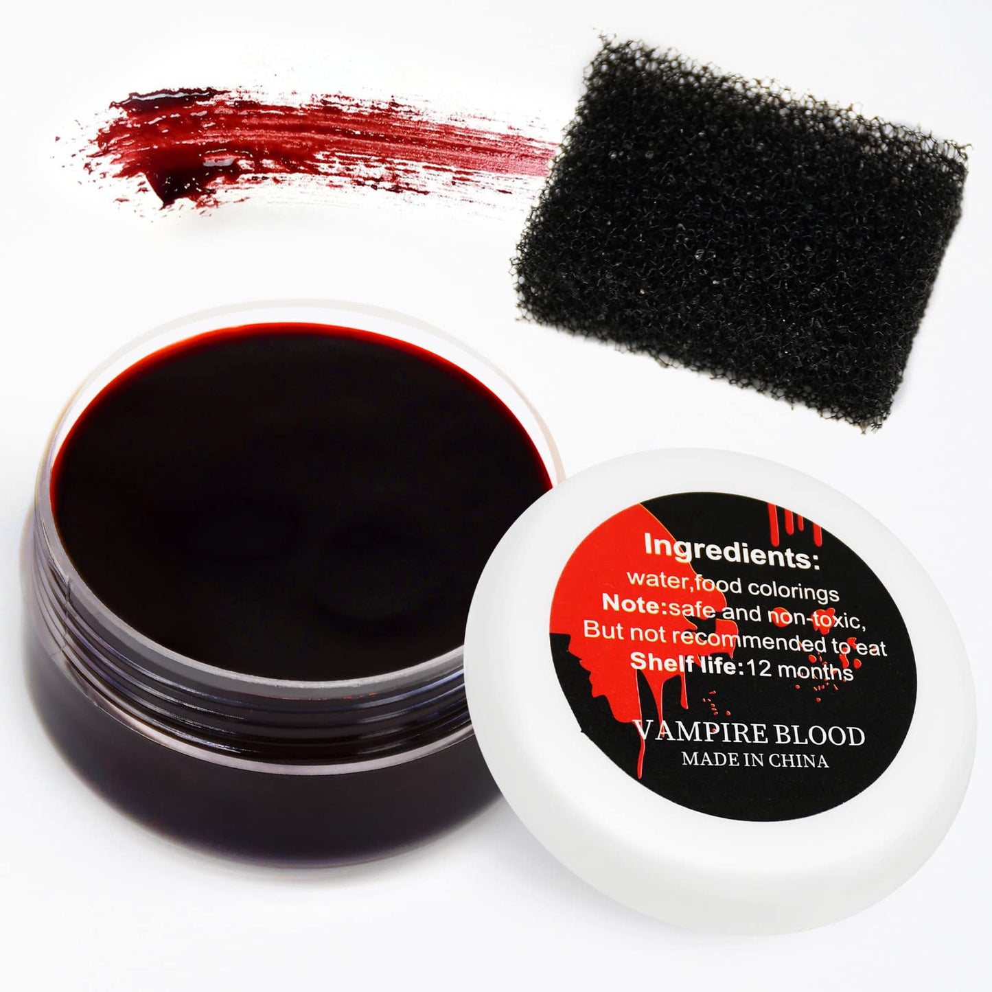 1 oz Halloween Coagulated Blood, 30g Fake Blood Gel for SFX Wound, Cuts, Clown, Vampire Film Cosplay Makeup Beauty & Personal Care Kreyfer