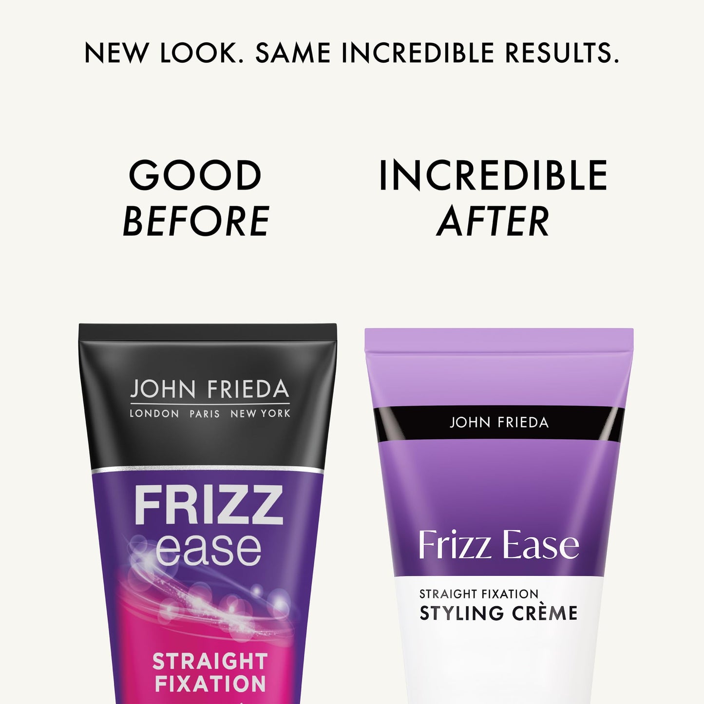 John Frieda Frizz Ease Straight Fixation Styling Crème, Straightens Frizzy Hair with Milk Protein & Almond Oil, Sleek & Frizz-Free, with ThermaGuard Beauty & Personal Care John Frieda