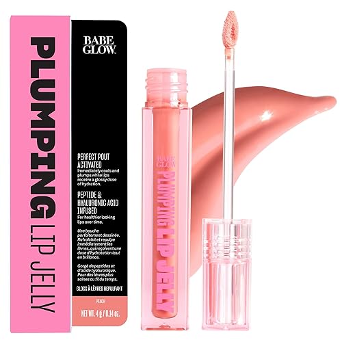 BABE ORIGINAL Plumping Lip Jelly for Fuller Looking Lips | Lip Gloss with Peptides Hyaluronic Acid Plumps & Hydrates Lips | Cruelty-Free, Vegan Beauty & Personal Care BABE ORIGINAL