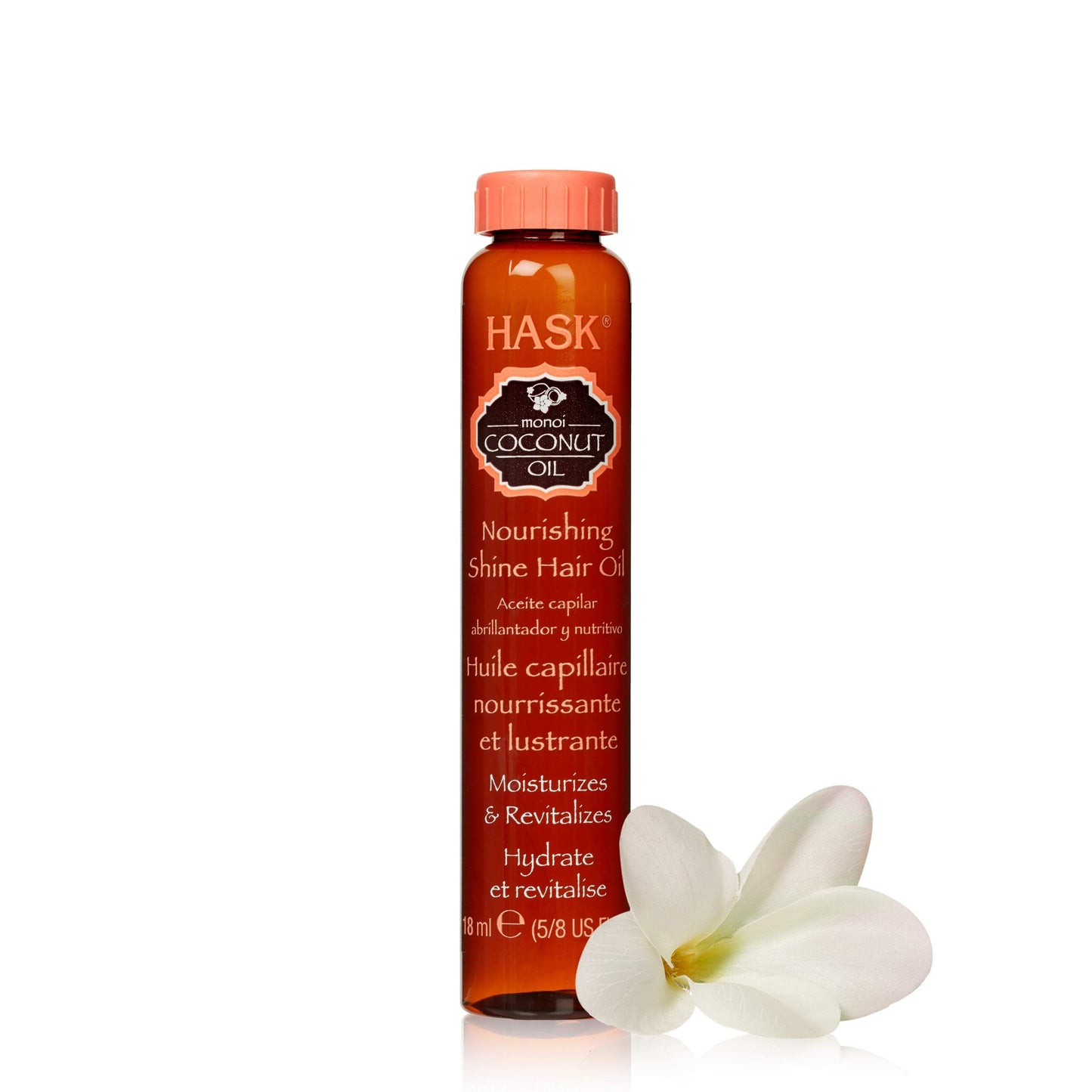 HASK Nourishing Monoi Coconut Shine Oil Vial, 0.625 Ounce (HA32378) Beauty & Personal Care HASK