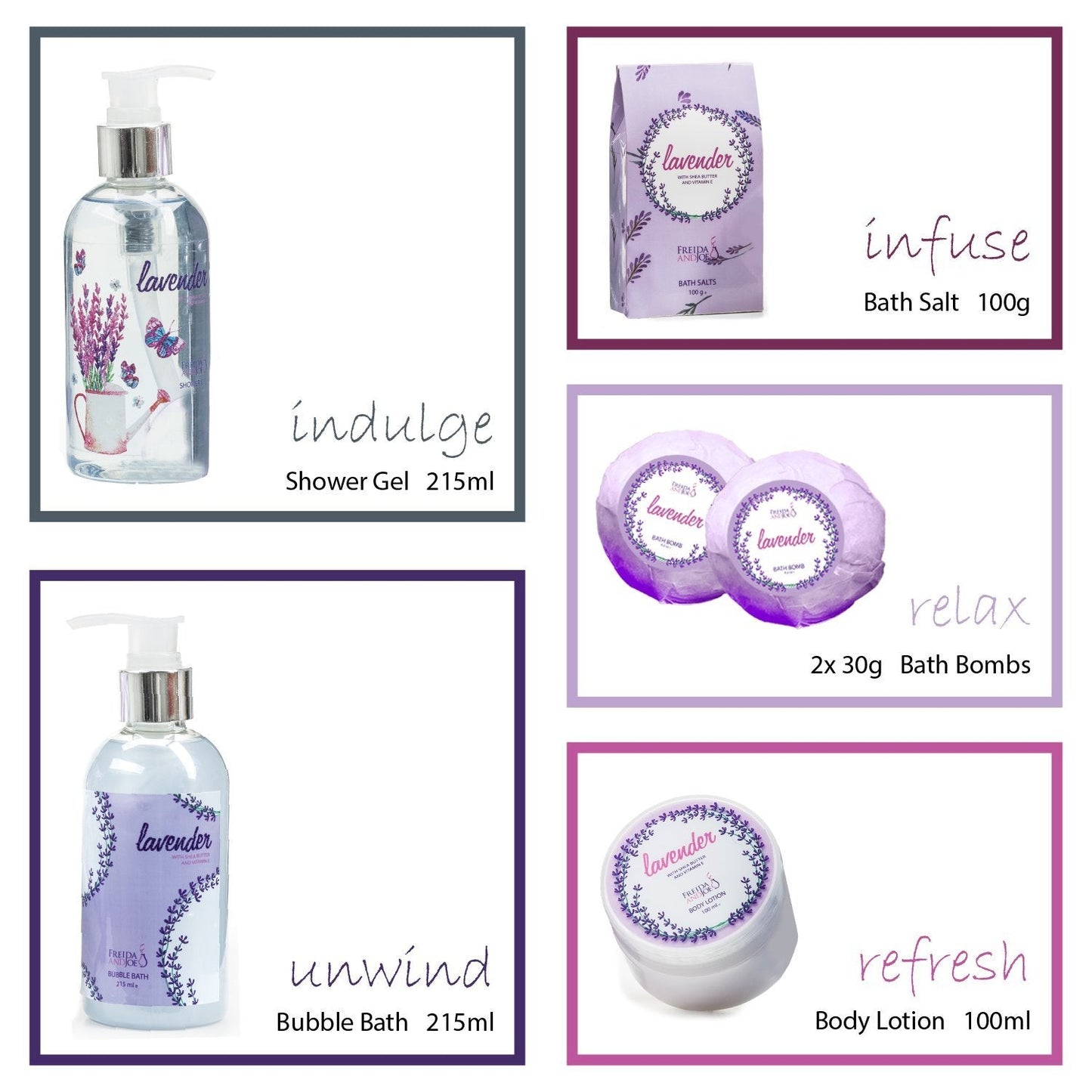 Aromatherapy Essentials Spa Set for Women in Large Silver Tub Bath Set Includes 2 Bath Bombs, Body Lotion, Bath Salts, Shower Gel, and Bubble Bath Beauty & Personal Care Freida and Joe