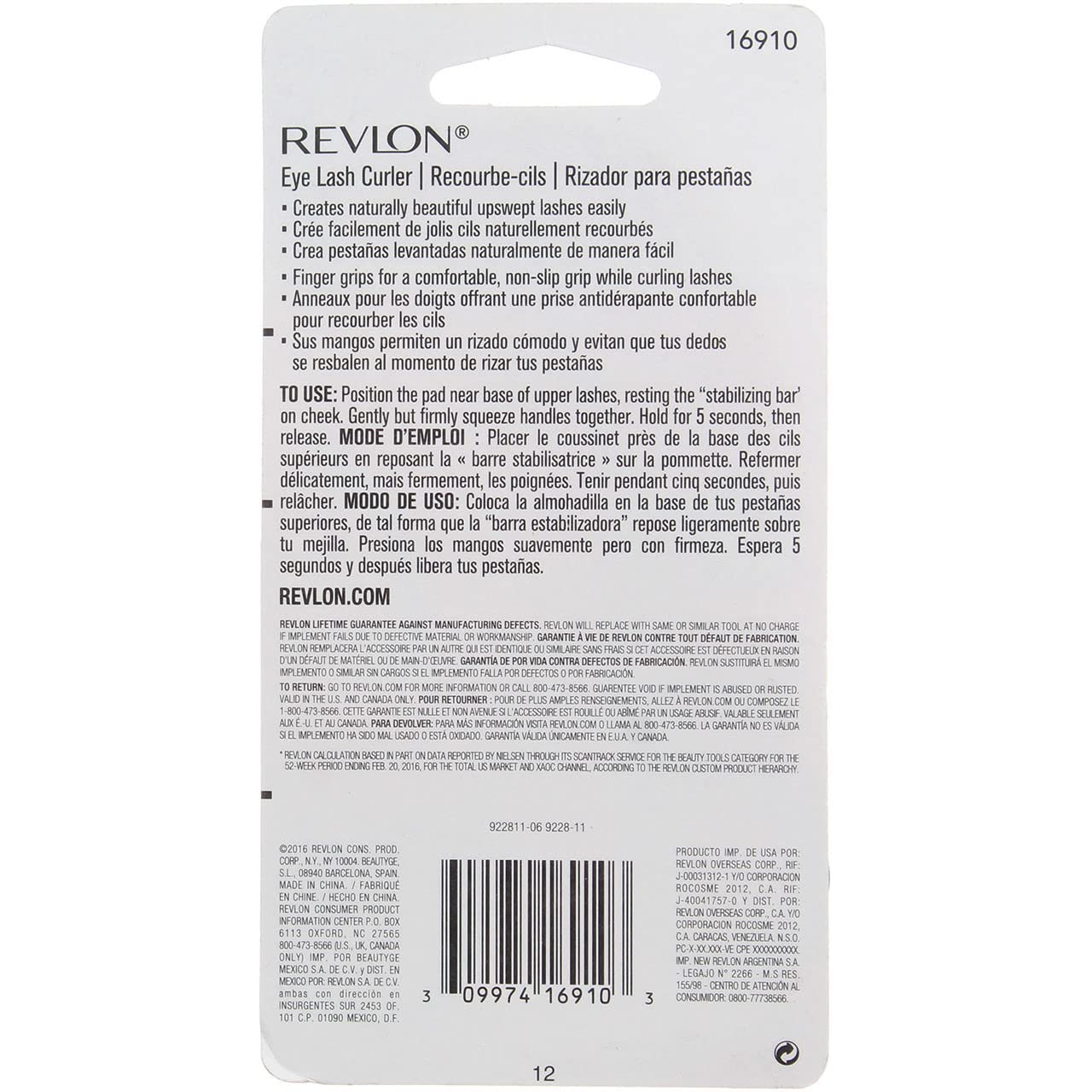 Revlon Extra Curl Eyelash Curler 1 ea (Pack of 2) Beauty & Personal Care REVLON