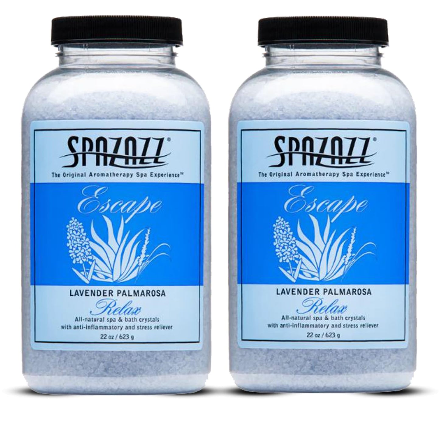 Spazazz Aromatherapy Hot Tub Crystals - Palmarosa Lavender Bath Salt for Bathtub & Hot Tub Spa - Relaxing Bath Salts - Aromatherapy Bath Salt Beauty and Personal Care Spazazz