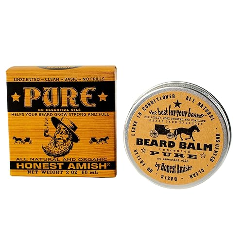 Honest Amish Beard Balm - New Large 4 Ounce Twist Tin Beauty & Personal Care Honest Amish