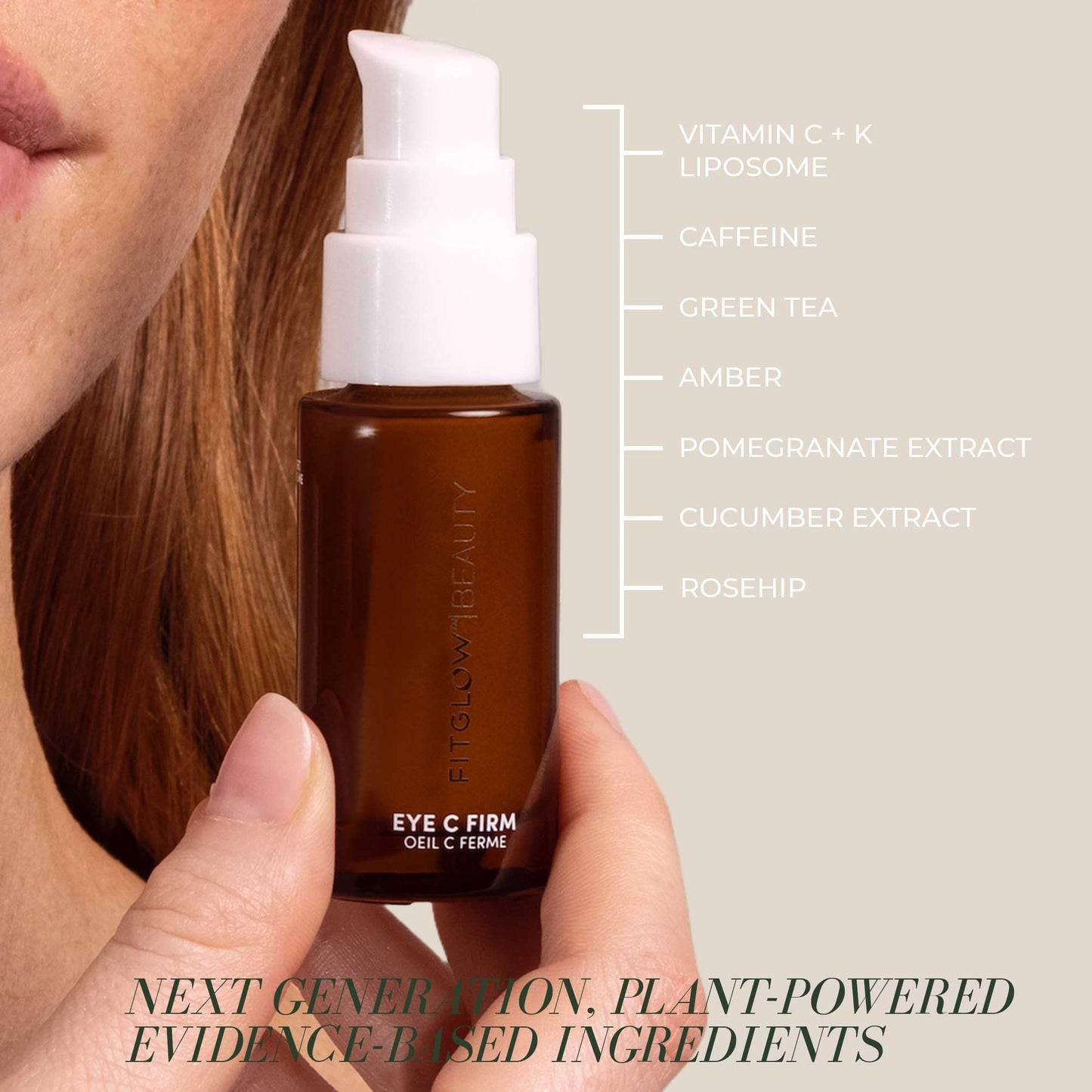 Fitglow Beauty | Eye C Firm Anti Aging, Firming & Hydrating Eye Cream | Reduce Wrinkles, Fine Lines, Dark Circles & Puffiness | Vitamin C + K Beauty & Personal Care FITGLOW