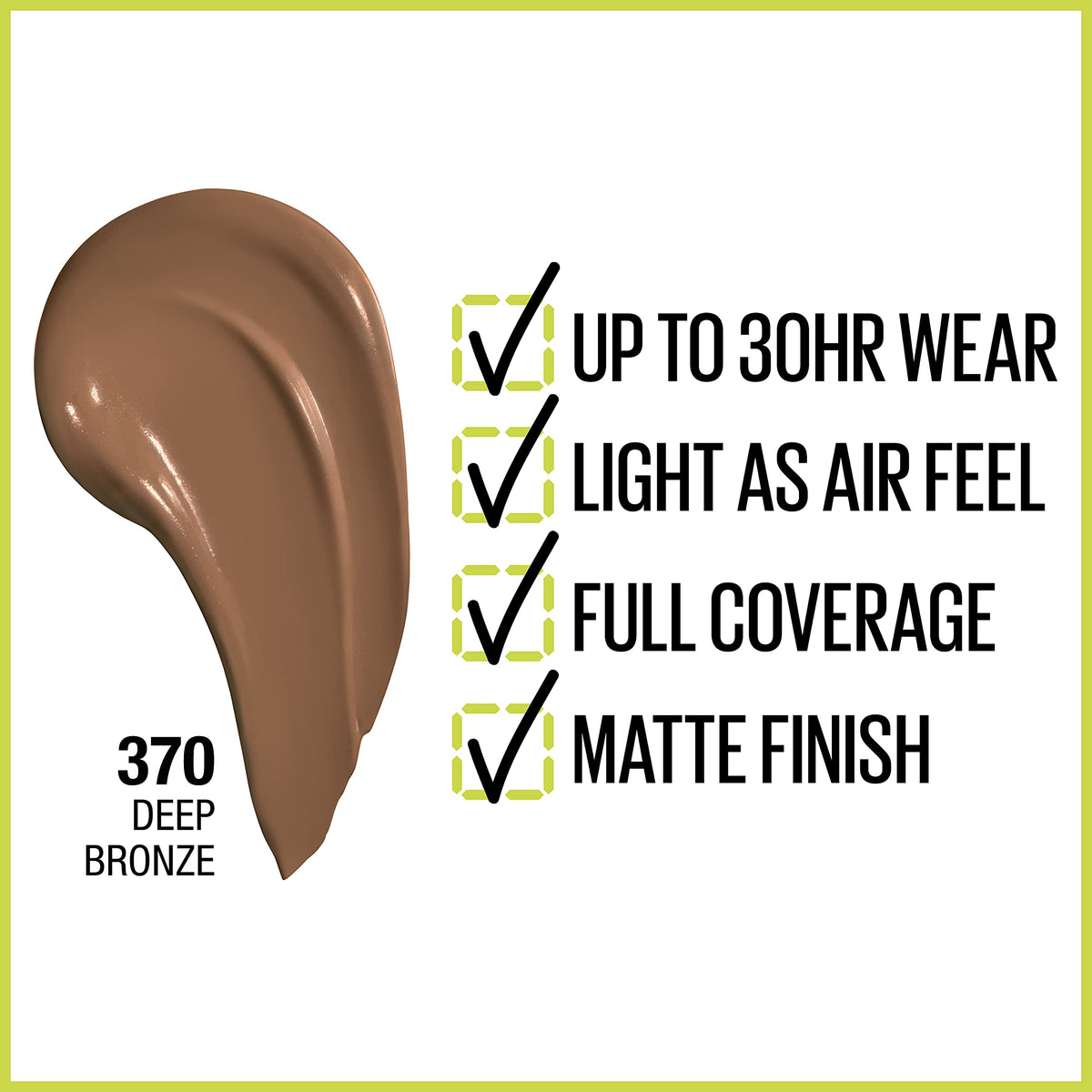 Maybelline Super Stay Full Coverage Liquid Foundation Active Wear Makeup, Up to 30Hr Wear, Transfer, Sweat & Water Resistant, Matte Finish, Deep