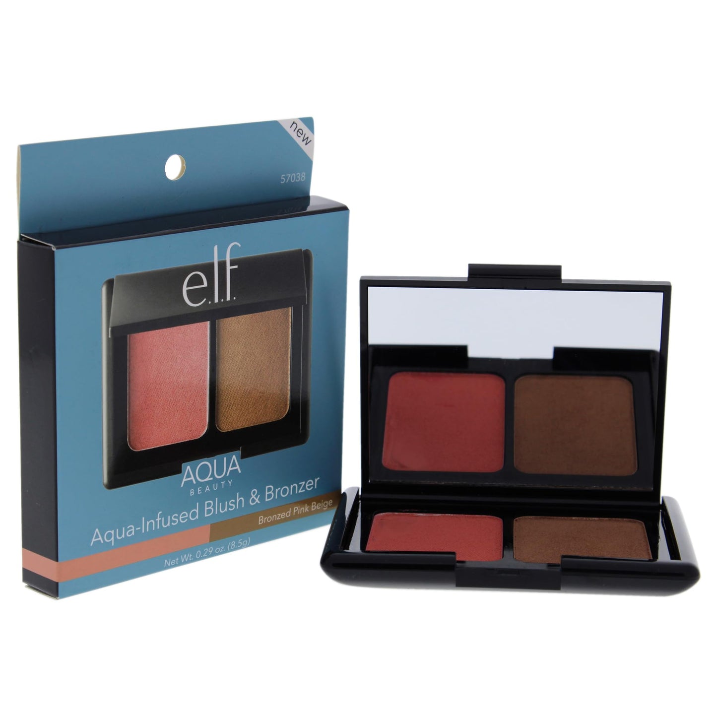 Aqua Beauty Blush and Bronzer - Bronzed Pink Beige by e.l.f. for Women - 0.29 oz Makeup Beauty & Personal Care e.l.f. cosmetics