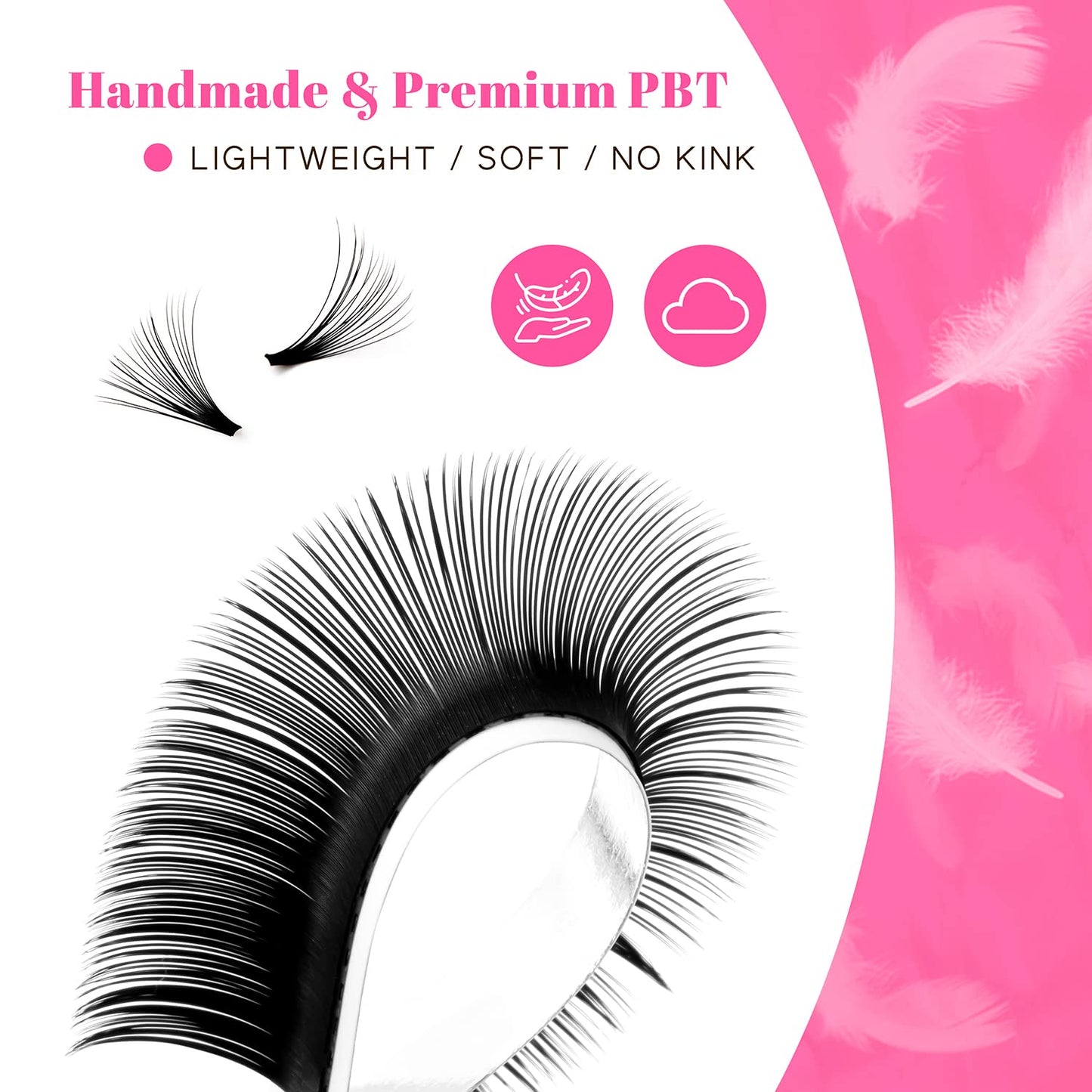 TDANCE Easy Fan Lash Extension Rapid Blooming Volume Eyelash Extensions C CC D DD J B L Curl 0.03-0.12mm Thickness Easy Fan Volume Lashes Self Fanning Beauty & Personal Care TDANCE