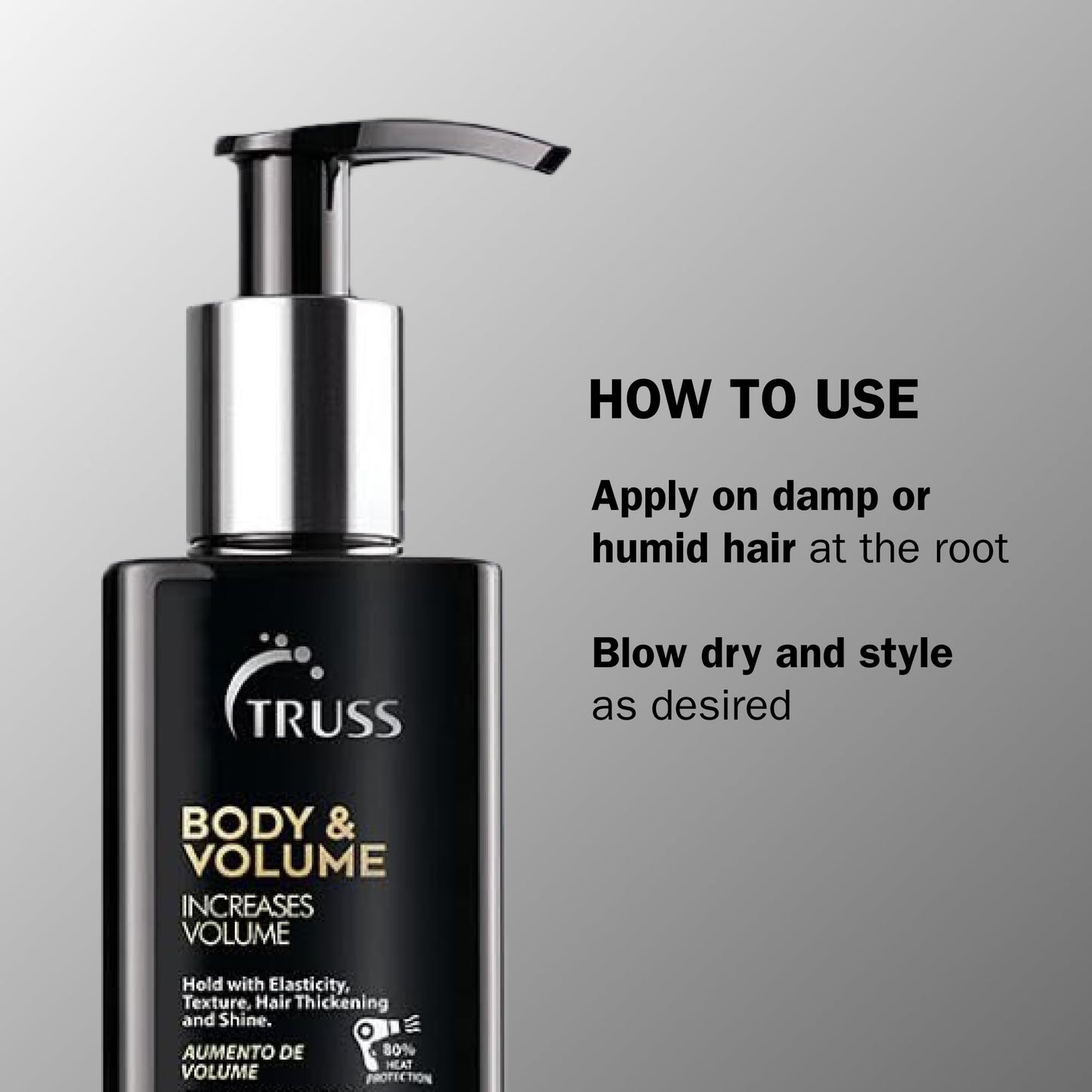 Truss Body & Volume - Weightless, Heat Activated Cream for Volume and Texture to Thin, Oily Hair Types - Light to Medium Hold with Elasticity, Hair Beauty & Personal Care TRUSS