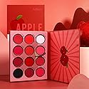 Afflano Red Eyeshadow Palette Makeup, Ultra Pigmented and Blending Bright Dark Hot True Red Black Eye Shade 12 Color, Cruelty Free Velvet Matte Beauty & Personal Care Afflano