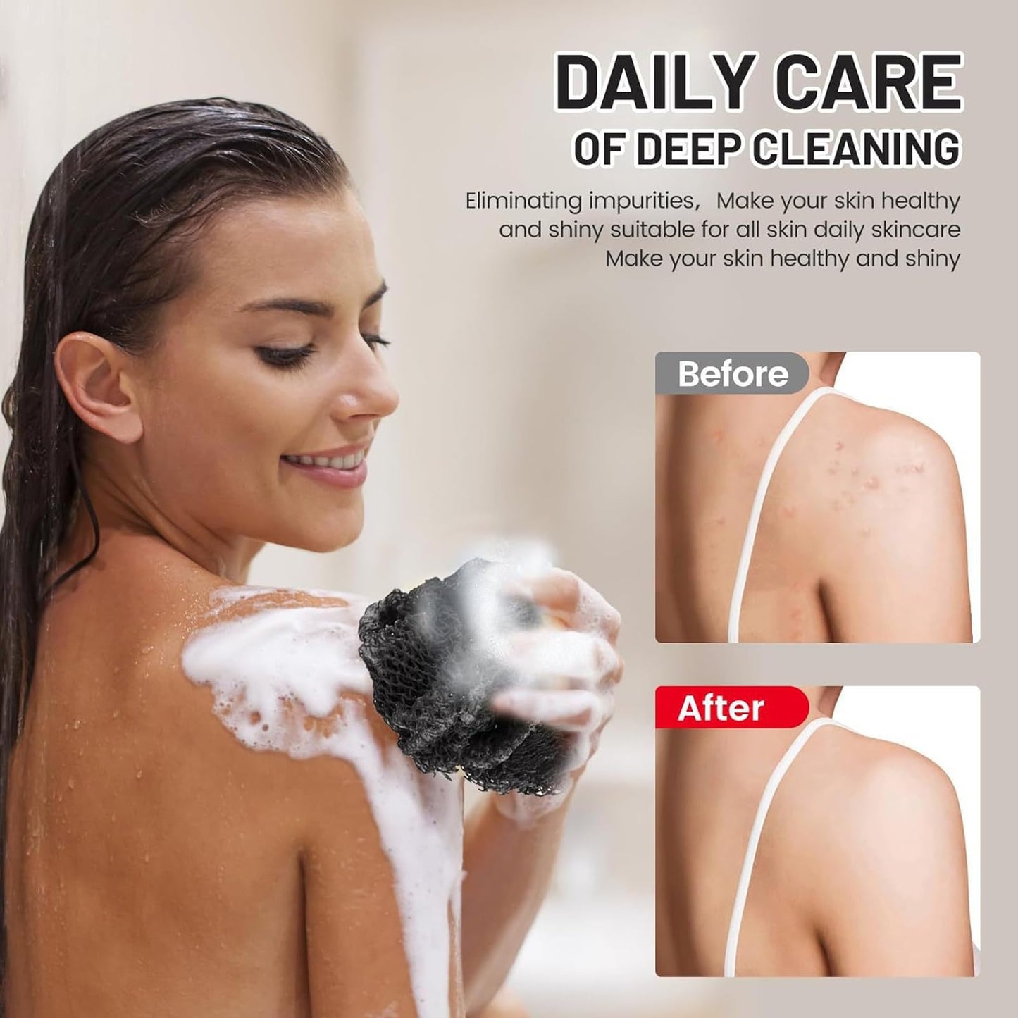 Ember and Root African Exfoliating Body Net Sponge, Ember and Root African Net Sponge, Exfoliating Towel, Exfoliating Washcloth Face & Body Scrub Beauty and Personal Care ember and root