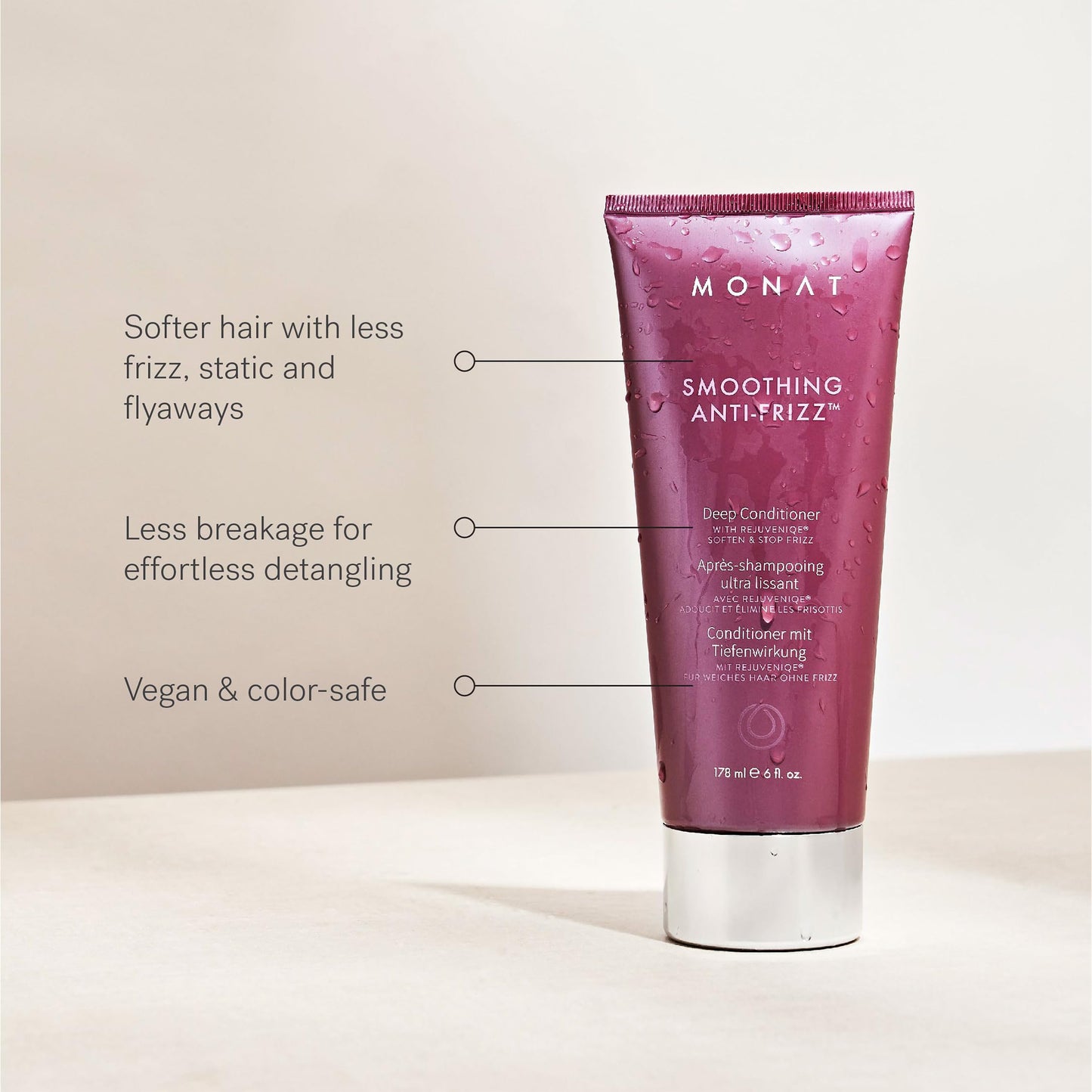 MONAT Smoothing Anti-Frizz Set - Natural Frizz Ease Shampoo & Frizz Dismiss Conditioner for Lightweight Frizz Control and Smooth, Shiny Hair Beauty & Personal Care MONAT