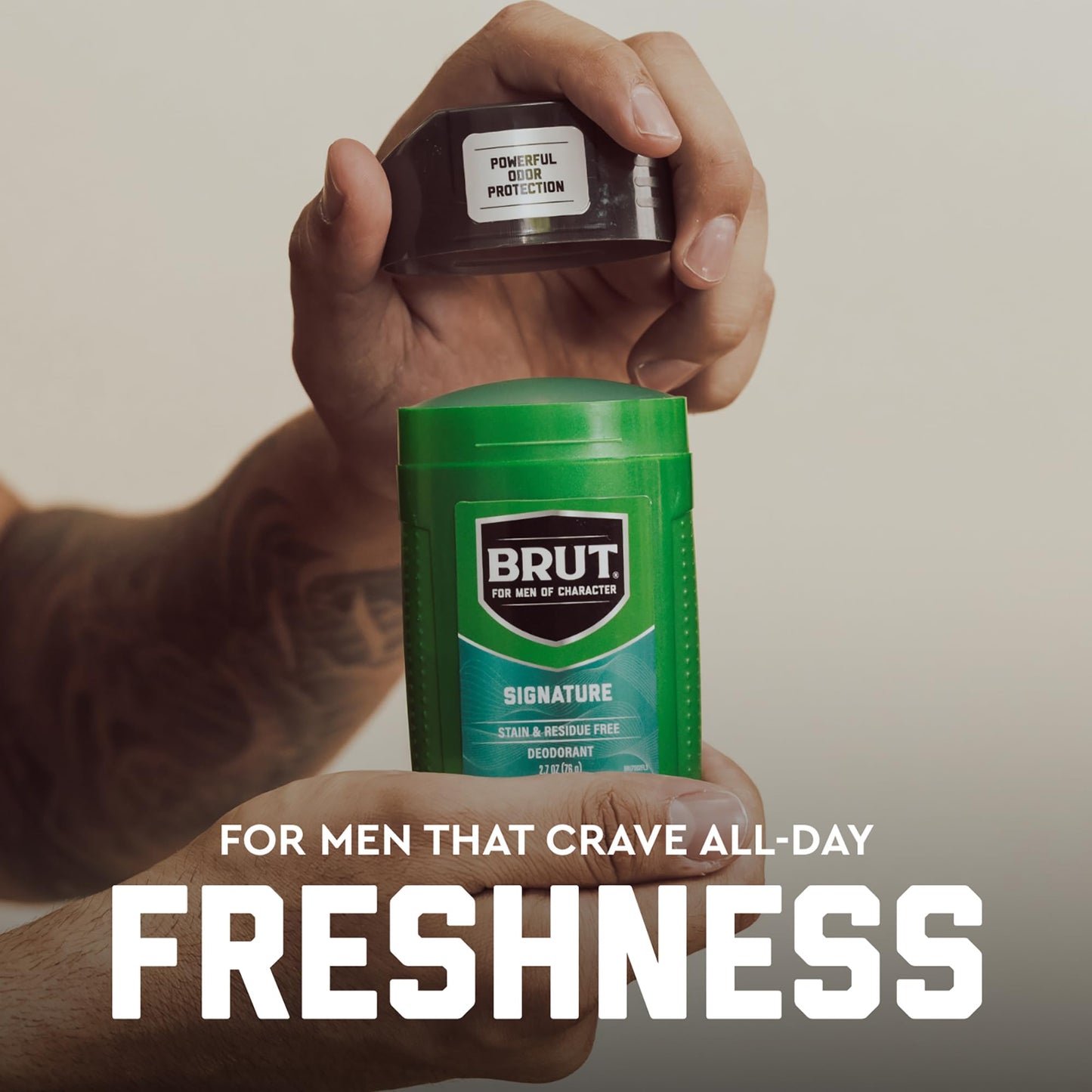 Signature Scent 48H Odor Protection Deodorant by Brut for Men - 2.7 oz Deodorant Stick Beauty and Personal Care Brut