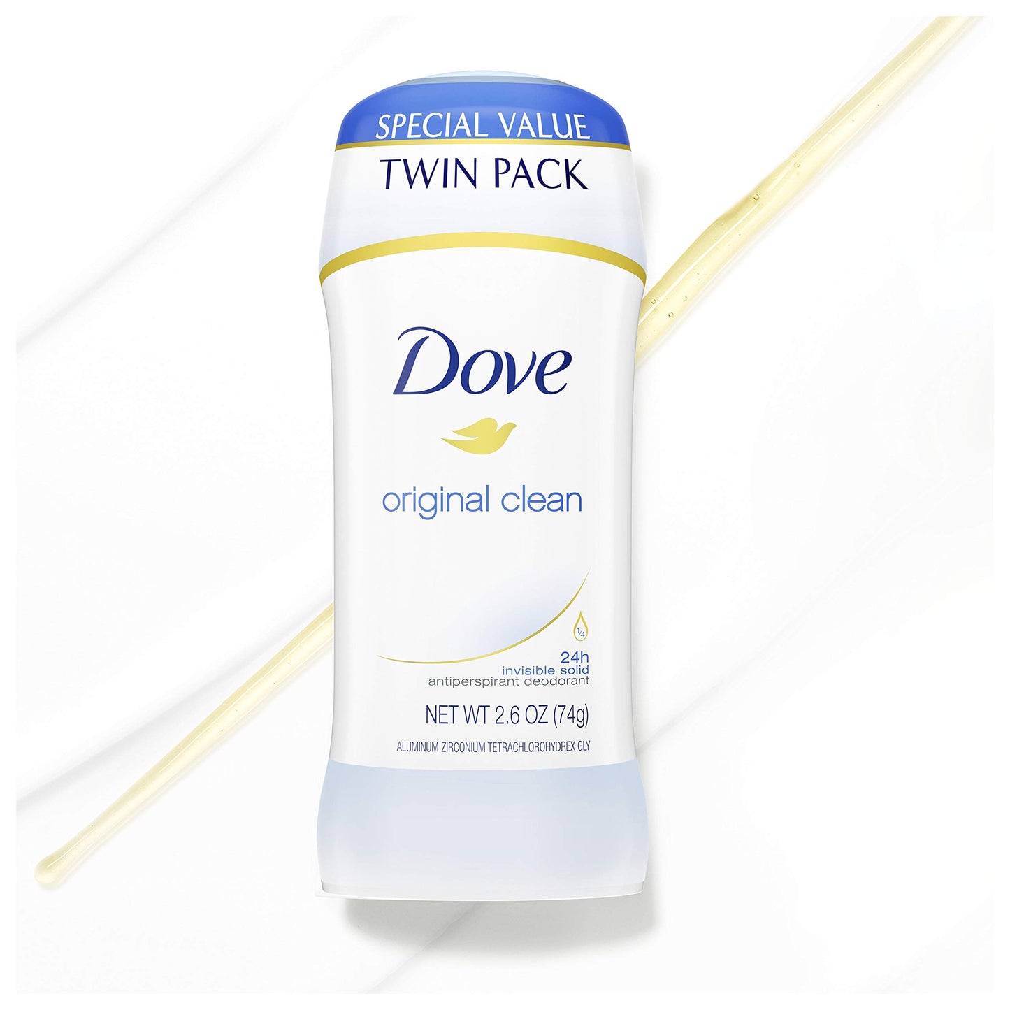 Dove Antiperspirant Deodorant 24-hour Sweat Protection Original Clean Deodorant for Women 2.6 oz, 2 Count Beauty and Personal Care Dove