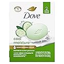 Dove Beauty Bar Soap Cool Moisture Cucumber & Green Tea Scent, 2 Bars for Refreshed Skin, Leaves Skin Refreshed 3.75 oz Beauty & Personal Care Dove