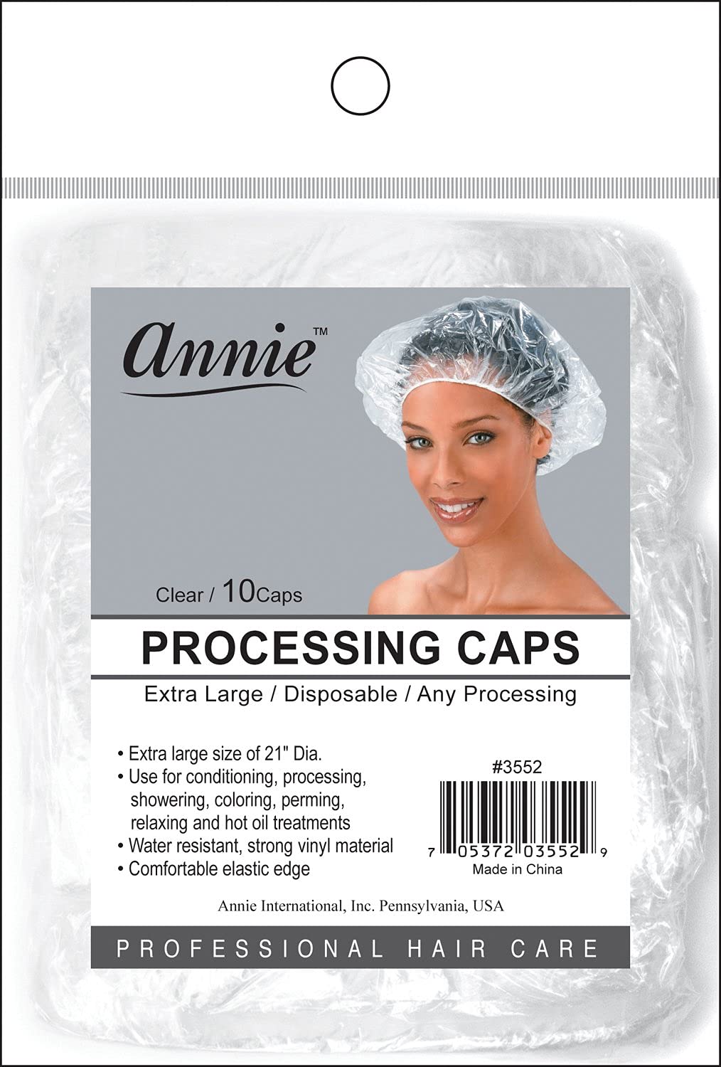 Annie Processing Caps XL 10Pc Clear Beauty & Personal Care Annie