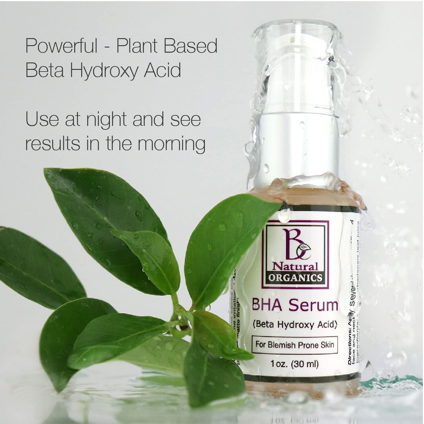 Be Natural Organics BHA Serum 1 Oz (30 ml) Beauty & Personal Care Be Natural Organics