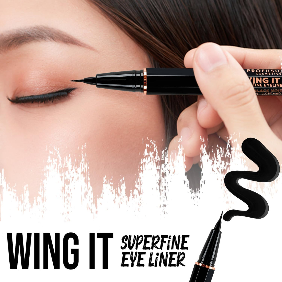 Profusion Cosmetics WING IT Superfine Eye Liner - Makeup with Long Lasting, Cruelty-free and Wonderful Design Eye Liner Beauty & Personal Care Profusion Cosmetics