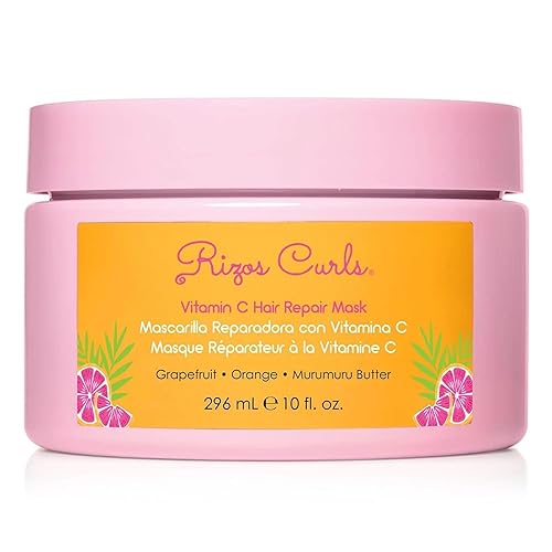 Rizos Curls Vitamin C Hair Repair Mask, Deeply Moisturizes & Hydrates, Softens & Minimize Frizz while Adding Shine, For Dry Damaged Hair, Infused Beauty & Personal Care Rizos Curls