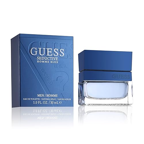 GUESS Seductive Blue Eau de Toilette for Men, 1 Fl Oz Beauty & Personal Care GUESS