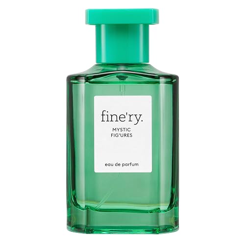 Fine'ry Green Fresh Fig Perfume for Women - Mystic Fig'ures - Long-Lasting with Mediterranean Fig, Ocean Air, Salted Sage, Iris - Woody, Full Size Beauty & Personal Care Fine'ry