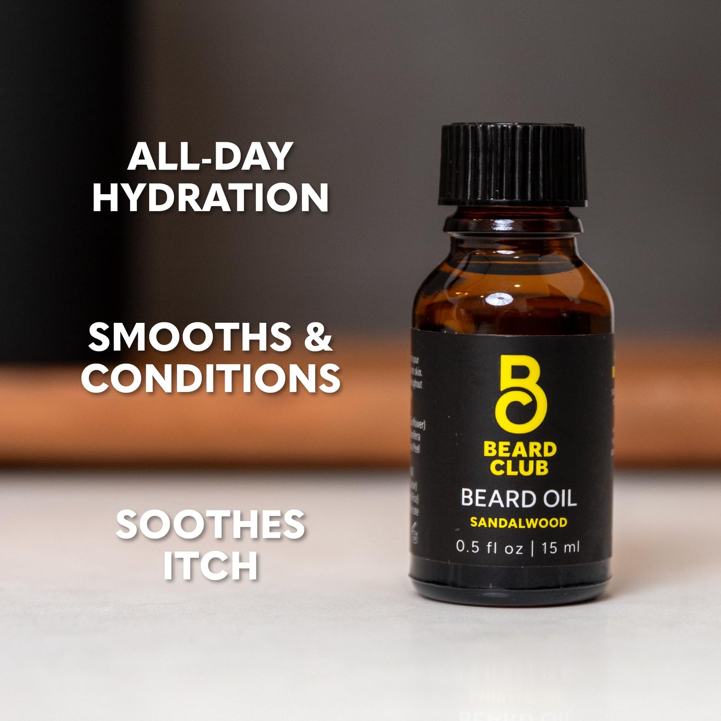 The Beard Club Premium Sandalwood Beard Oil for Men - Natural Castor & Sunflower Seed Oils - Beard & Mustache Conditioner - Hydrates, Moisturizes Beauty and Personal Care The Beard Club