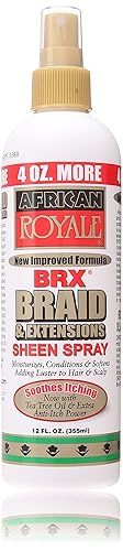 BB African Royale BRX Braid and Extensions Sheen Spray, 12 oz. Beauty & Personal Care Bronner Bros