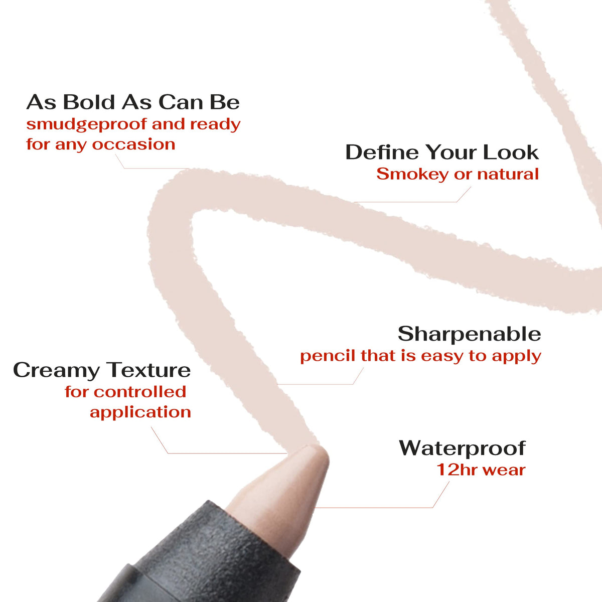 K7L Nude Eyeliner Brightens with a creamy formula - Waterproof and Smudge-Proof Beauty & Personal Care K7L