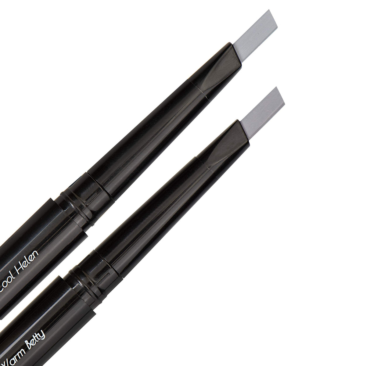 Eye Embrace Light Gray Eyebrow Pencils: Warm Betty & Cool Helen 2 Pack Bundle - Waterproof, Double-Ended Automatic Angled Tip & Spoolie Brush Beauty & Personal Care Eye Embrace
