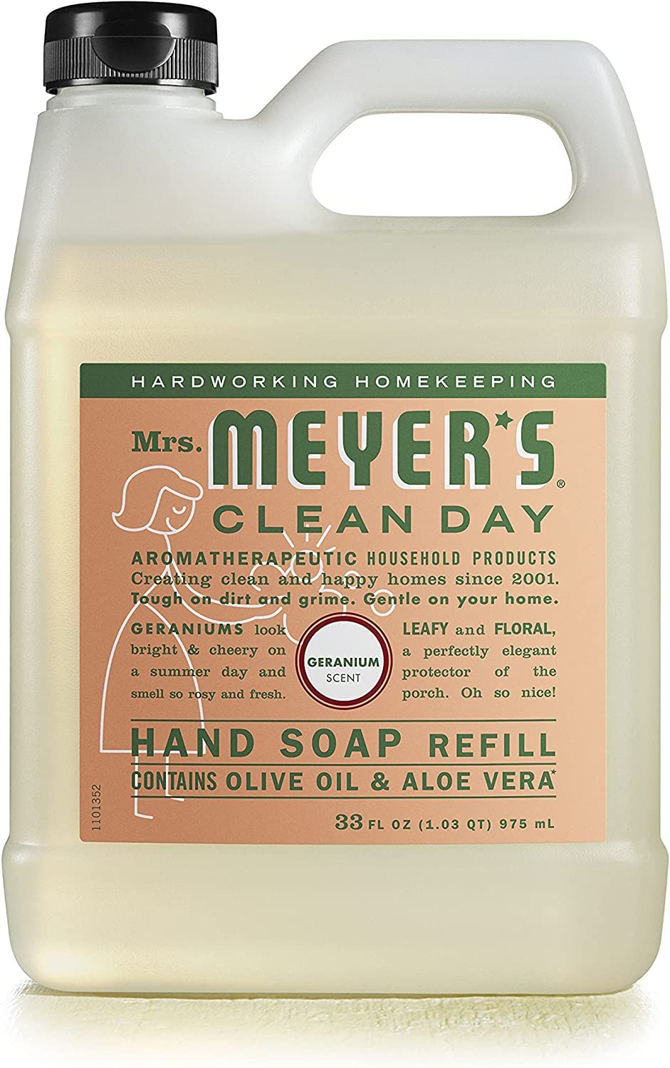 Mrs. MEYER'S´s Clean Day Hand Soap Refill, Geranium, 33 Fl Oz (Pack of 4) Beauty & Personal Care Mrs. MEYER'S