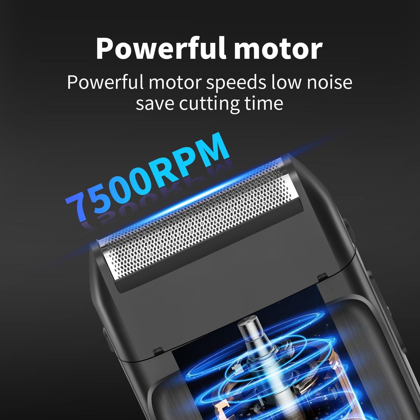 KEMEI KM-T366 Electric Foil Shaver for Men, Cordless Beard Trimmer with Pop-up Trimmer, Rechargeable Mens Razors for Shaving & Bald Head Beauty and Personal Care KEMEI